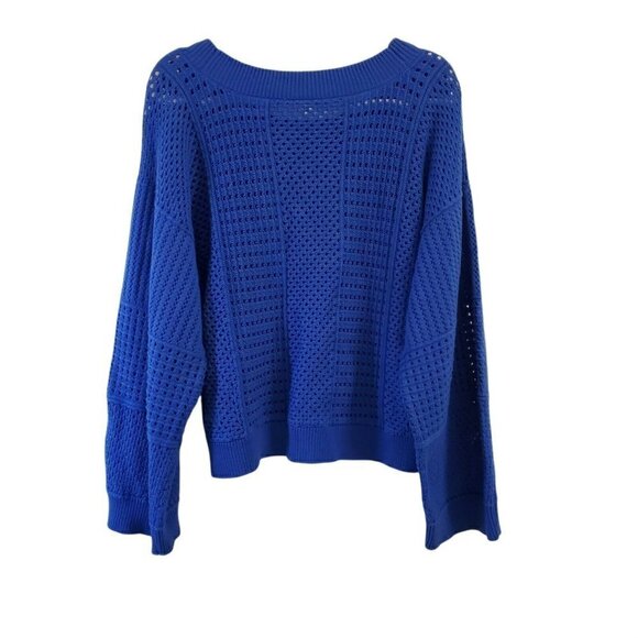 Moth Anthropologie Cobalt Sweater Small Blue Reese Kimono‎ Dolman Sleeve - Picture 3 of 12